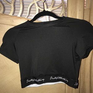 Pretty little thing short sleeve cropped top